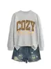 Amazon eBay Estação Autônoma Outono Inverno Confortável Novo Versátil Moda Feminina Temporada Aconchegante Hoodie Transfronteiriço