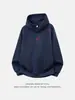 Sudadera con capucha Han Lu estilo callejero americano, peso pesado, bordado de letras para hombre, chaqueta hoodie casual cálida de otoño e invierno