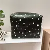 Bolsa para Labiales Estampada de Lunares, Bolsa de Maquillaje de Papel Dupont, Bolsa Mini Almohada, Bolsa Cuadrada para Maquillaje, Hecho a Medida
