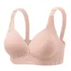 Roupa Íntima Feminina Push-Up, Sutiã para Mãe de Meia-Idade, Costas Bonitas, Push-Up, Sem Aro, Confortável, Respirável, Recolhe os Seios, Antiderrapante