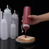 Garrafa Squeeze para Molho Molho de Salada de Tomate Bico Plástico Garrafa Squeeze Garrafa de Óleo Comercial Garrafa para Molho e Temperos Doméstica