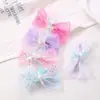 Processamento Personalizado de Presilhas de Cabelo com Laço para Crianças, Presilhas de Cabelo com Laço de Novo Estilo, Modernas e Versáteis, Grande Quantidade, Excelente Qualidade