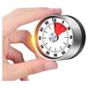 Temporizador de Acero Inoxidable Temporizador de Cocina Mecánico con Imán Reloj Despertador para Hornear Recordatorio de Gestión del Tiempo para Estudiantes