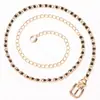 Cadena de Cintura Hecha a Mano para Mujer de Metal Cadena de Cuentas Redondas Decoración para Mujer Decoración de Alta Gama Accesorios para Falda Hebilla de Cinturón Cadena de Cintura Mujer