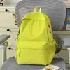 Paneles Laterales Bordados de Colores en la Mochila, Estilo Coreano Fresco para Estudiantes, Adecuada para Salidas Diarias y Viajes Casuales