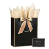 Sacolas de presente de aniversário com laço, sacolas de papel para embalagem de compras, atacado em estoque, fabricante transfronteiriço de comércio exterior, frete grátis