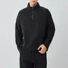 Sudadera con capucha para hombre Mo Maike, estilo deportivo urbano, media cremallera, cuello alto, para hombre, estilo Otoño 2026, manga raglán, 55966.