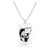 Joia periférica de animação Colar Naruto aço inoxidável laser Naruto Sasuke personagem de desenho animado pingente pingente