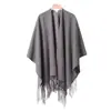 Chal a cuadros estilo Melard para mujer, versión coreana, versátil para otoño e invierno, bufanda cálida de cachemira sintética, capa, manto grueso