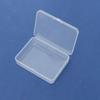 Caja de embalaje de papelería Goka de plástico pp rectangular transparente, borla de polvo, caja de almacenamiento de equipo de pesca, caja de accesorios para piezas, venta al por mayor