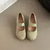 Lindos Zapatos Mary Jane Bajos de Punta Redonda para Mujer, Estilo Dulce de Primavera y Verano, Zapatos Versátiles Simples para el Uso Diario para Personas Menudas
