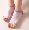 Calcetines de Cinco Dedos, Calcetines con Dedos Separados, Comercio Transfronterizo, Calcetines Cortos Invisibles de Algodón para Mujer de Verano, Antideslizantes, Estilo Japonés, Calcetines Estilo Mori