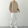 Terno Masculino 2024 Primavera e Outono Novo Waffle Moda Jovem Cor Sólida Manga Longa Casual Esportivo para Homens