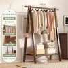 Perchero de Madera Maciza de Pie Perchero para Ropa Dormitorio Perchero de Abrigos Doméstico de Madera Estante para Colgar Ropa Simple para Interior