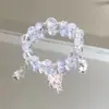 Explosiones Super Hada Bosque Cristal Luna Pulsera Femenina Diseño de Nicho Estudiante Joker Color Dulce Pulsera de Novia