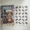 Caja Misteriosa de Cuenta Regresiva Navideña Transfronteriza Perro Dachshund Colgante de Acrílico Decoración de Árbol de Navidad Colgante para Mochila Coche