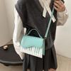 2025 Nova Bolsa Feminina Moda Estilo Coreano Corrente de Ombro Bolsa Transversal Estereótipo Teclas de Piano Pequena Bolsa Quadrada Bolsa Feminina de Comércio Exterior