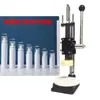 Máquina Dispensadora de Frascos Pequenos de Perfume, Máquina de Tampar com Tampa Interna para Frasco de Cola com Cabeça Spray, Máquina de Tampar com Vedação de Baioneta por Pressão Manual