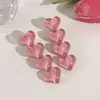 Pasador de Corazón Rosa para Mujer, Pin Lateral para la Frente, Accesorio para el Cabello, Pinza de Garra Linda de Verano para Flequillo, Adorno para el Cabello