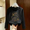 Camiseta de Manga Larga para Niña Estilo Primavera y Otoño 2026, Top de Moda Infantil para Niñas, Camiseta Básica Elegante para Niñas Mayores