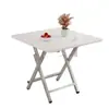 Mesa Plegable Mesa de Comedor Hogar Mesa Redonda Simple Casa de Alquiler Exterior Puesto Portátil Comiendo Mesa Cuadrada Mesa Pequeña