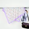 Pañuelo de seda para mujer para primavera, verano y otoño, pañuelo cuadrado pequeño de 70 cm, pañuelo con estampado floral fresco, calentador de cuello, pañuelo de cuello de verano