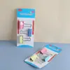 Cartão de sucção colorido pasta de cauda longa pasta de carimbo de escritório pasta criativa pasta de contas pasta de cauda de andorinha multifuncional