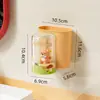 Portacepillos de Dientes de Juguete de Dibujos Animados Montado en la Pared, Set Familiar de Cepillos de Dientes Montado en la Pared sin Taladro, Set Infantil con Vaso para Enjuague Bucal y Soporte para Cepillos de Dientes