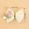 Estilo Girly Coreano Accesorios de Malla con Lazo Flor Bordada de Lentejuelas y Perlas Accesorios para el Cabello para Niños y Niñas Tocado Venta al por Mayor