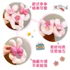 Diadema de Peluche Versátil con Orejas de Conejo para Otoño e Invierno para Niñas, Lazo para el Cabello Lindo, Goma para el Cabello, Accesorios para el Cabello de Bebé, Lazo para el Cabello