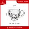 Taza de té con asa pequeña, gruesa, resistente al calor, para el hogar, para bebidas, leche y vidrio con asa, venta al por mayor