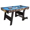 Mesa de Bilhar para Uso Doméstico, Mesa de Bilhar Elegante Estilo Americano, Bola Padrão, Dobrável, Altura Ajustável, Pode Ser Convertida em uma Mesa de Ping Pong, Modelo Novo