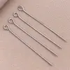 Alfinetes em formato de T, alfinetes em formato de 9, alfinetes com cabeça redonda, banhados a ouro 18K em cobre, materiais para atacado para acessórios de joias artesanais DIY com contas