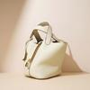 Bolsa Cesta de Vegetais de Couro Bovino de Primeira Camada, Bolsa de Couro Genuíno, Design de Nicho Feminino, Textura de Alta Qualidade, Bolsa de Mão de Grande Capacidade, Bolsa Saco