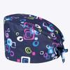 Gorro Estampado de Algodón para Quirófano Hombres y Mujeres Gorro de Doctor Dental Oral Gorro de Enfermera Bolsa para Comida Quimioterapia Gorro Tapis