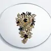 Broche de Flor Nuevo de Gama Alta para Mujer Lujoso Palacio Cristal Retro Temperamento Corsage Moda Versátil Broche Venta al por Mayor