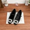 Sapatos Mary Jane Coleção Primavera 2025 para Mulheres, Estilo Coreano com Fivela Quadrada, Sapatos Sociais de Alta Qualidade para Mulheres, Adequados para Uso ao Ar Livre, Salto Alto