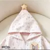 Nueva Chaqueta con Capucha para Bebé Niña Estampado Divertido por Todas Partes Chaqueta Ligera de Primavera para Bebé Ropa Exterior Linda para Niños