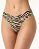 Ropa interior de mujer estampada con cintura en V, europea y americana, para comercio exterior, tangas de seda helada de tiro bajo, suministro al por mayor para la plataforma transfronteriza de Amazon
