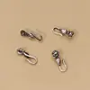 Joyería de plata de ley S925 plata tailandesa retro accesorios para pulsera DIY venta al por mayor cadena de cristal una variedad de botón de rosa hebilla de gancho
