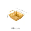 Cesta Cuadrada de Acero Inoxidable Estilo Coreano para Freír Papas Fritas y Pollo Frito, Cesta Engrosada con Doble Asa para Escurrir Aceite, Cesta Coladora para Freír Snacks