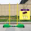 Red de bádminton estándar Poste de red estándar para cancha de bádminton al aire libre dobles portátil entrenamiento resistente al viento tenis