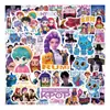 C-197 100 Amazon Kpop Cazador de Demonios Pegatinas Película Brillante Coreana Pegatinas de Dibujos Animados Pegatinas para Maleta