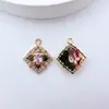 Accesorios para Joyería DIY Colgante de Trébol de Cuatro Hojas Rubí Collar Pulsera Cadena para Clavícula Nueva para Mujer Chinoiserie Nicho Lujo Accesible