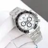 Reloj Lao Jia Panda Daytona para Hombre Azul Hielo Automático Mecánico Gris Cemento Reloj para Hombre Correa de Acero Inoxidable