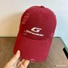 Gorra de béisbol de hip hop vieja y rota de calle para hombres y mujeres, de la misma marca de moda coreana, gorra con visera bordada con letra G y cara pequeña