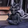 Enfeites de Halloween Gato Preto Magia Escultura de Resina Decoração de Mesa Coruja Fantasma Festa Conjunto de Presentes para Casa