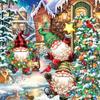 Pintura de Natal com Diamantes DIY Mais Vendida Transfronteiriça Americana Diamante Completo Cristal Artesanal Pasta Pintura Decorativa Venda Direta da Fábrica