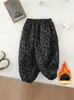 Ropa de Otoño e Invierno para Niños Pantalones con Puño de Terciopelo Estilo Coreano Mono de Terciopelo Holgado Estilo Linterna Pantalones Largos de Invierno para Bebé