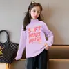 Y2511# camiseta branca de manga comprida para meninas de veludo simples outono nova para meninas versátil roupas de outono infantis roupas infantis t-shirt da moda